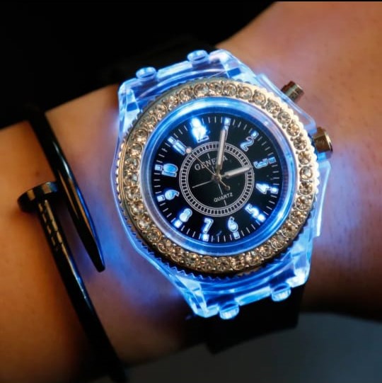 LED Glow Quartz Watch